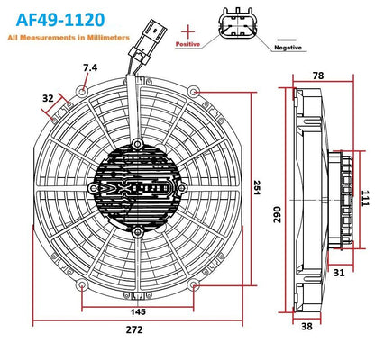 Aeroflow 10" Brushless Electric Fan | AF49-1120